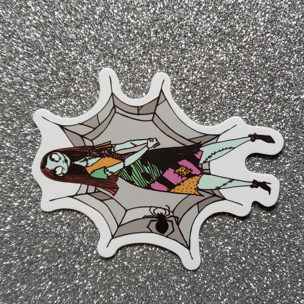 SALLY The Nightmare Before Christmas DISNEY Sticker waterproof Spider